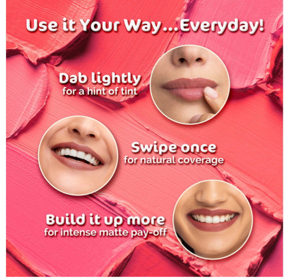 Mamaearth Creamy Matte Long Stay Lipstick With Murumuru Butter - 4.2g - Cranberry Crush